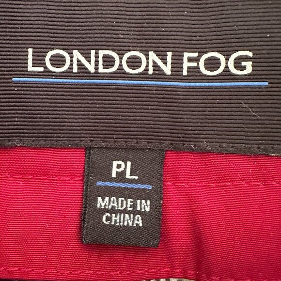 London Fog Double Breasted Red Raincoat - Picture 2 of 14